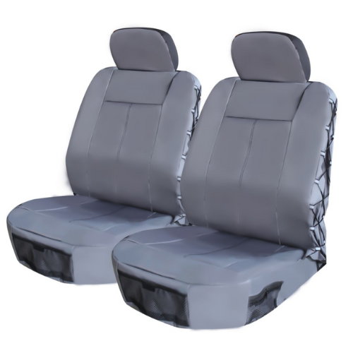 Grey Safari 4 Piece Front Seat Cover Set