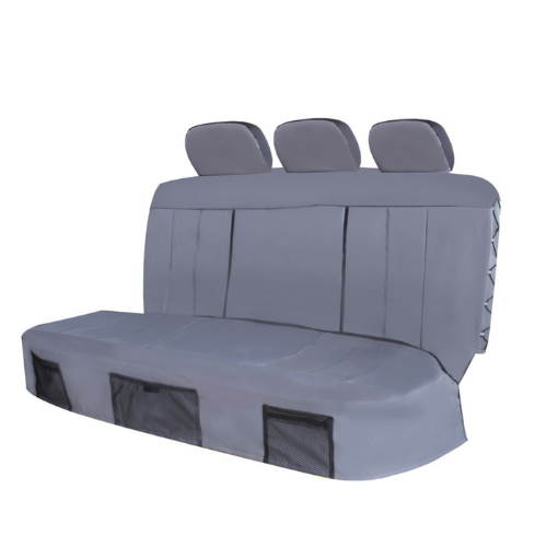 Grey Safari 5 Piece Rear Seat Cover Set