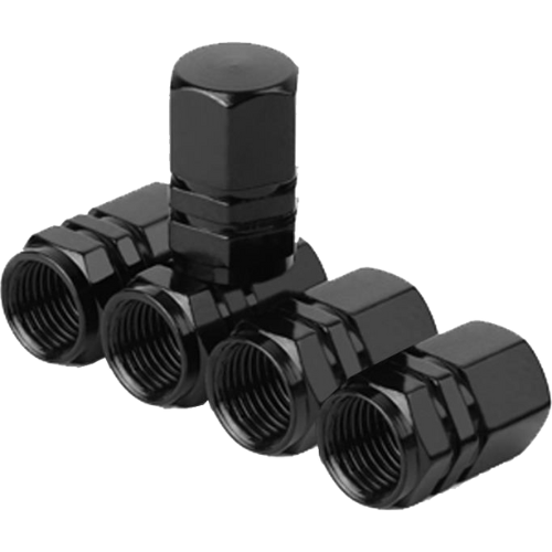 Valve Caps Black 4 Piece