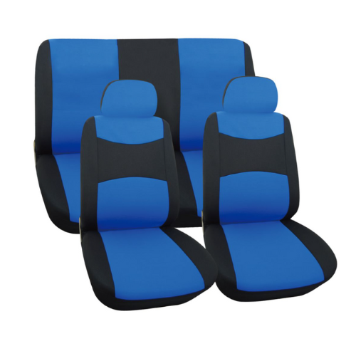 Black/Blue Trendy 6 Piece Seat Cover Set