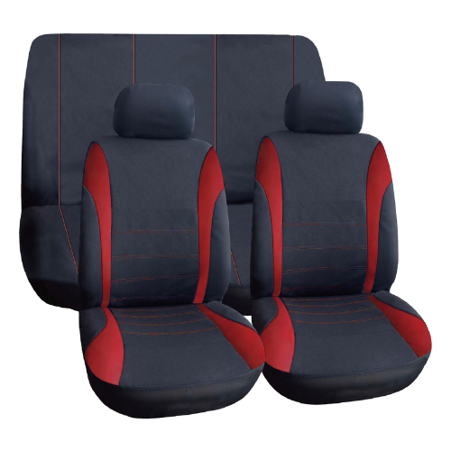 Black/Red Elegant 6 Piece Seat Cover Set – AutomotiveZA